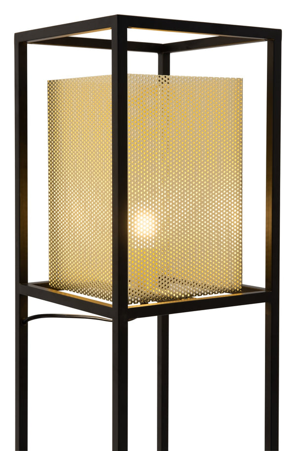 Zuo Modern Yves Steel Modern Commercial Grade Floor Lamp Gold, Black Steel