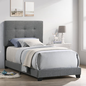 Intercon Addysonbeds Contemporary Addyson Upholstered Twin Bed UB-BR-ADYTWN-GNM-C UB-BR-ADYTWN-GNM-C