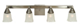 Framburg 4-Light Satin Pewter/Polished Nickel Mercer Sconce 4774 SP/PN