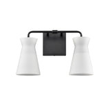 Brookville 15'' Wide 2-Light Vanity Light - Matte Black