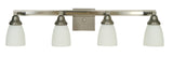 Framburg 4-Light Satin Pewter/Polished Nickel Mercer Sconce 4784 SP/PN