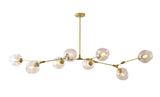 Bethel Gold Chandelier in Metal & Glass