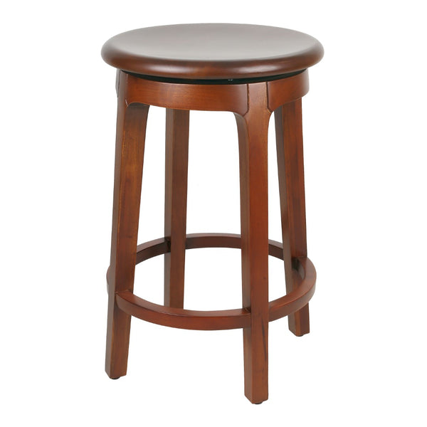 New Pacific Direct Foxy Mahogany Swivel Counter Stool SFX2 Cinnamon Brown