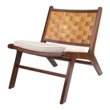 Loria Teak Accent Chair w/ PU Cushion