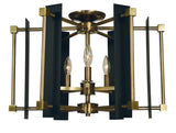 5-Light Louvre Flush Mount/Semi Flush Mount