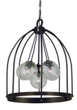 6-Light Mahogany Bronze Jupiter Chandelier