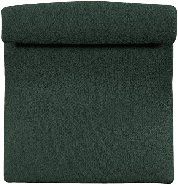 Mulberry Boucle Fabric / Iron / Foam Contemporary Green Boucle Fabric Accent Chair - 27" W x 30.5" D x 27" H