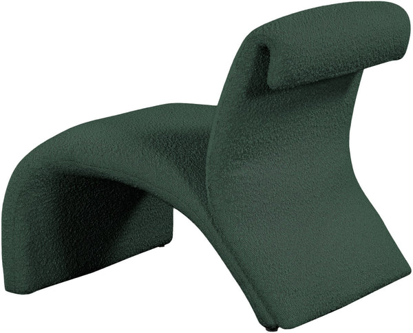 Mulberry Boucle Fabric / Iron / Foam Contemporary Green Boucle Fabric Accent Chair - 27" W x 30.5" D x 27" H