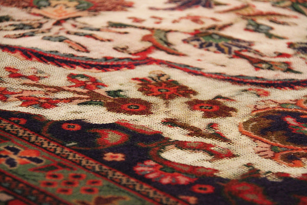 Pasargad Vintage Lahore Collection Red Wool Area Rug 048482-PASARGAD