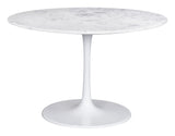 Phoenix Marble, MDF, Iron, Aluminum Modern Commercial Grade Dining Table