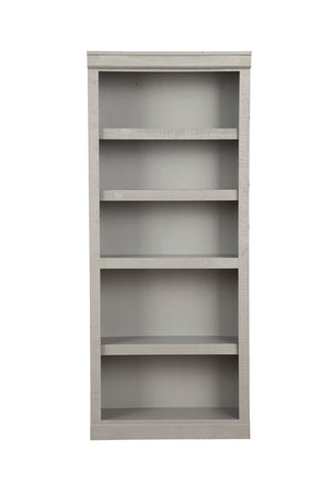 Libras 72" Bookcase in Grey - Stylish 5-Shelf Storage with Adjustable Shelves for Any Room