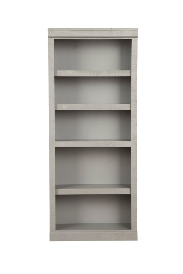 Libras 72" Bookcase in Grey - Stylish 5-Shelf Storage with Adjustable Shelves for Any Room
