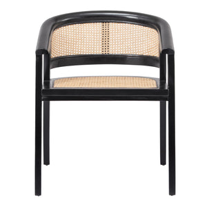 Seine Rattan Dining Chair Black/Natural