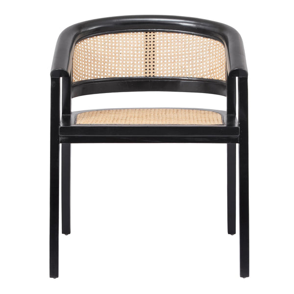 Seine Rattan Dining Chair Black/Natural