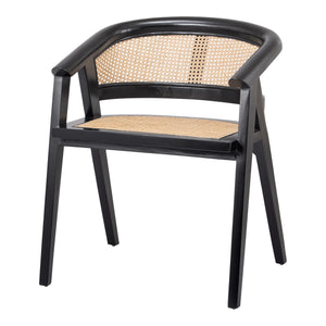 Seine Rattan Dining Chair Black/Natural