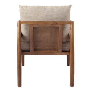 Teramo Rattan Accent Chair Mid Brown