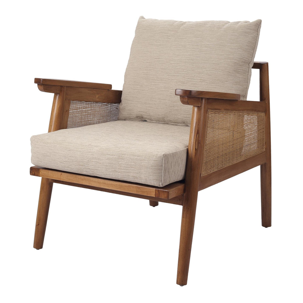 Teramo Rattan Accent Chair Mid Brown