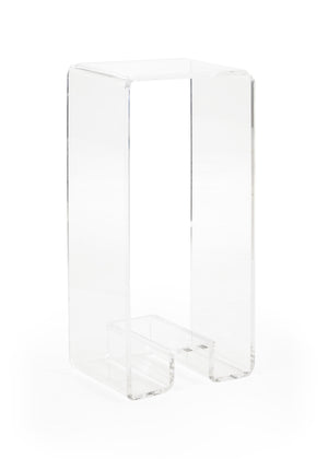 Mykonos Pedestal - Elegant Clear Acrylic Stand for Displaying Plants, Decor & Accessories, 36" High