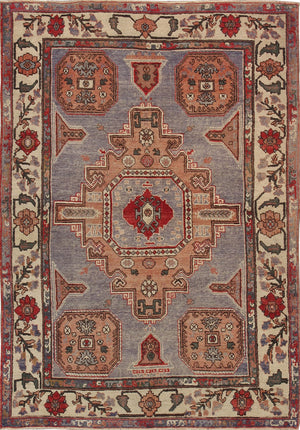 Pasargad Antique Sivas Collection Coral Lamb's Wool Area Rug 049253-PASARGAD