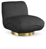 Geneva Boucle Fabric Contemporary Swivel Accent Chair