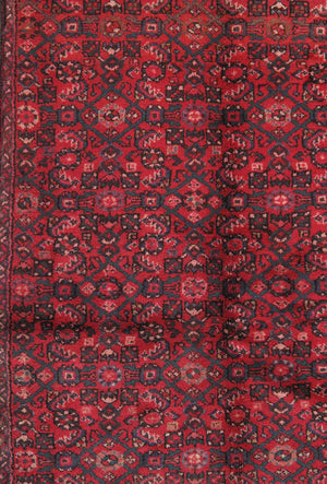 Pasargad Vintage Azerbaijan Red Lamb's Wool Area Rug ' ' 049332-PASARGAD