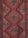 Pasargad Vintage Azerbaijan Red Lamb's Wool Area Rug ' ' 049347-PASARGAD
