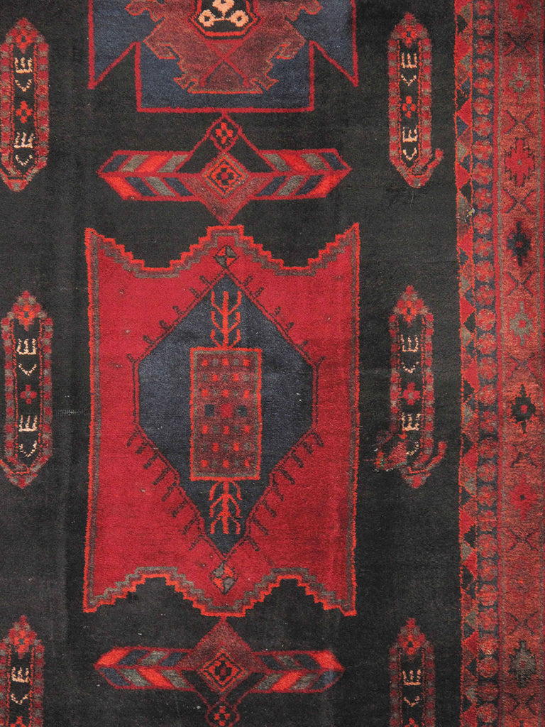 Pasargad Vintage Azerbaijan Red Lamb's Wool Area Rug ' ' 049348-PASARGAD