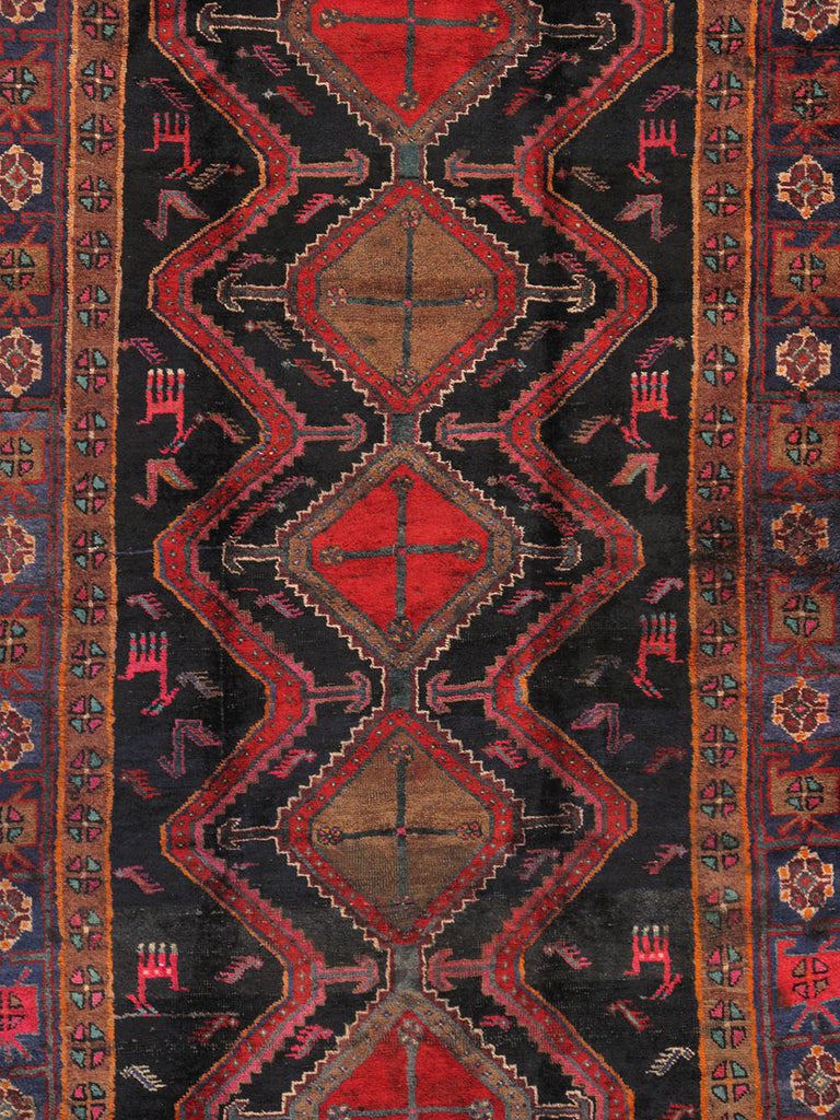 Pasargad Vintage Azerbaijan Red Lamb's Wool Area Rug ' ' 049361-PASARGAD