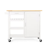 Westcliffe Contemporary Kitchen Cart with Wheels