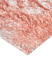 Indochine Plush Shag Area Rug with Metallic Sheen, Salmon Pink, 7ft-6in x 9ft-6in