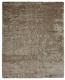 Indochine Plush Shag Area Rug with Metallic Sheen, Cream/Beige, 7ft-6in x 9ft-6in