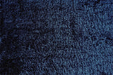 Indochine Plush Shag Rug with Metallic Sheen, Dark Blue, 8ft x 8ft Round