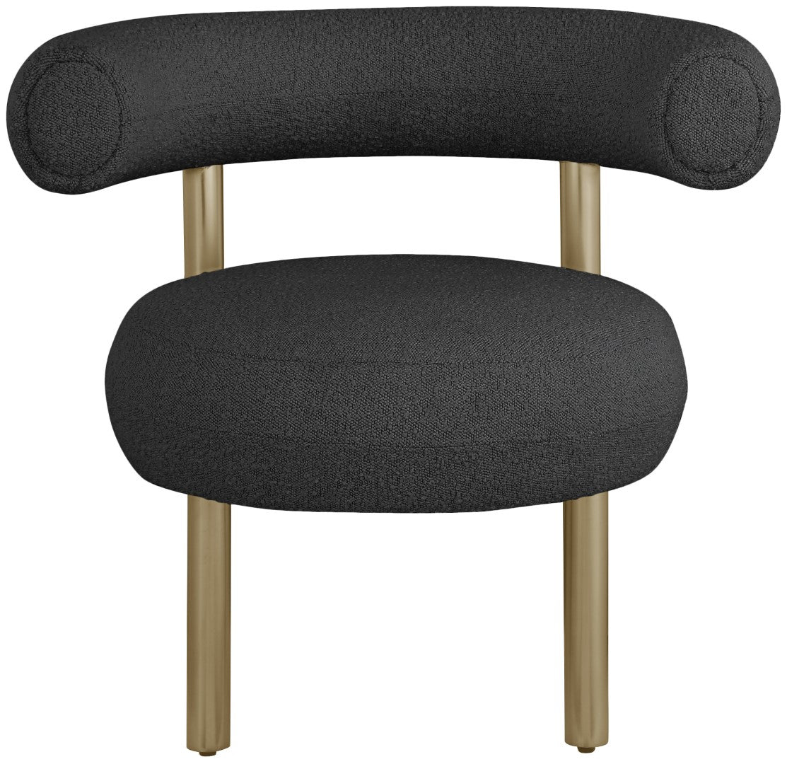 Meridian Furniture Carly Boucle Fabric Accent Chair - Thumbnail 4