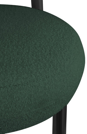 Bordeaux Boucle Fabric / Iron / Wood / Foam Contemporary Green Boucle Fabric Accent Chair - 31.5" W x 27" D x 28" H