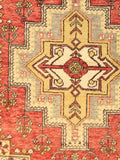 Pasargad Vintage Oushak Collection Coral Lamb's Wool Area Rug 049674-PASARGAD