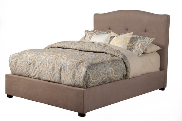 Alpine Furniture Amanda Queen Tufted Upholstered Bed, Haskett/Jute 1084Q Haskett - Jute Poplar Solids 64 x 88 x 54