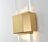 Bethel Gold LED Wall sconce in Stainless Steel & Crystal