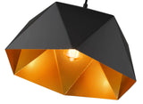 Bethel Black Single Pendant Lighting in Metal