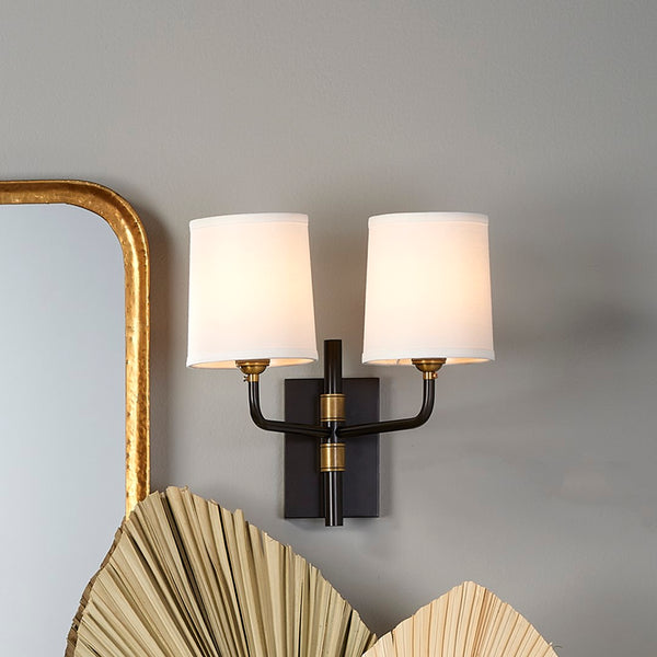 Jamie Young Co. Lawton Double Arm Wall Sconce 4LAWT-DBOB