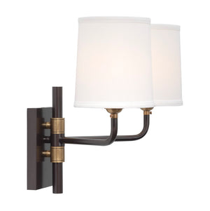 Jamie Young Co. Lawton Double Arm Wall Sconce 4LAWT-DBOB