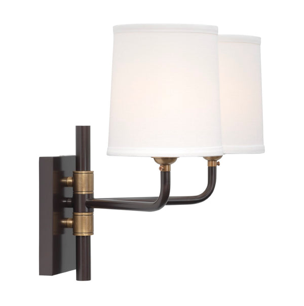 Jamie Young Co. Lawton Double Arm Wall Sconce 4LAWT-DBOB