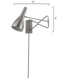 Jamie Young Co. Lenz Swing Arm Wall Sconce 4LENZ-SCGM