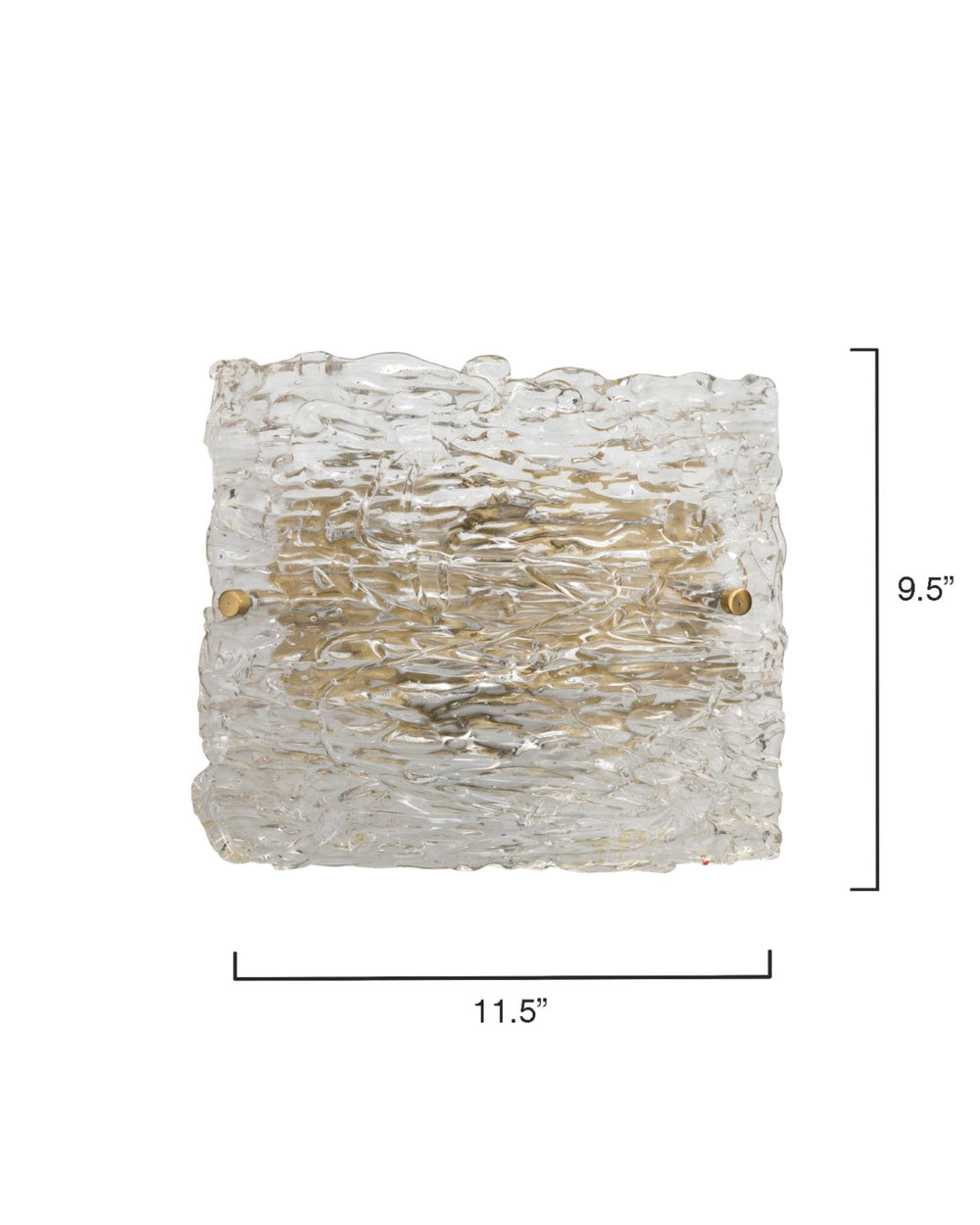 Jamie Young Co. Swan Curved Glass Sconce 4SWAN-LGCL