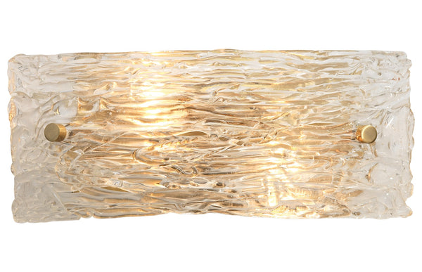 Jamie Young Co. Swan Curved Glass Sconce 4SWAN-SMCL