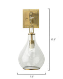 Jamie Young Co. Tear Drop Hanging Wall Sconce 4TEAR-CLAB