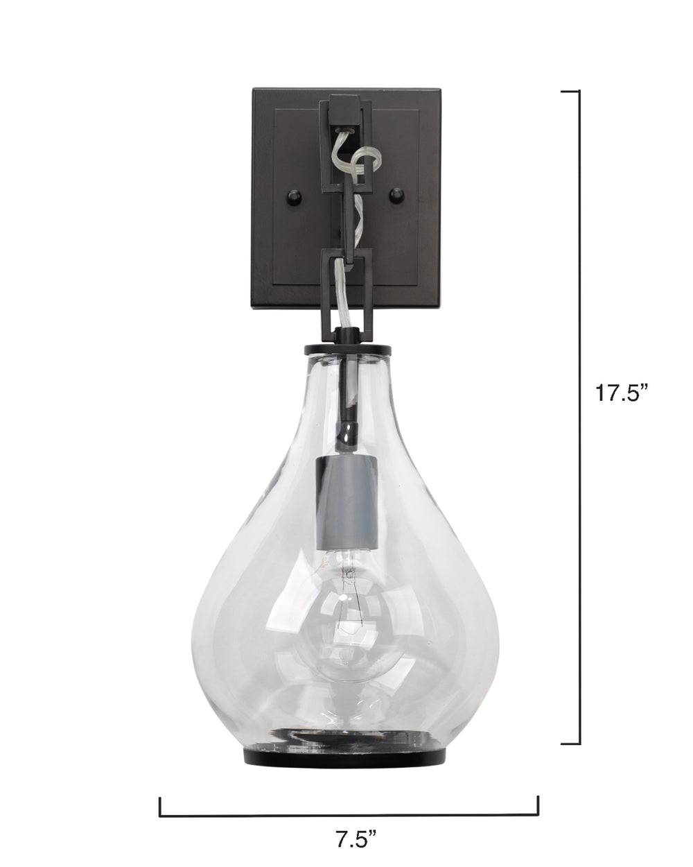 Jamie Young Co. Tear Drop Wall Sconce 4TEAR-SCOB