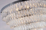 Bethel Chrome Chandelier in Metal & Crystal