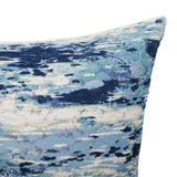 Adleigh Modern Throw Pillow, Blue and Multicolor Noble House
