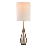 Sagebrook Home Transitional Metal 33" Teardrop Table Lamp,silver 50348 Silver Metal