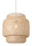 English Elm EE2581 Bamboo, Steel Transitional Commercial Grade Ceiling Lamp Natural Bamboo, Steel